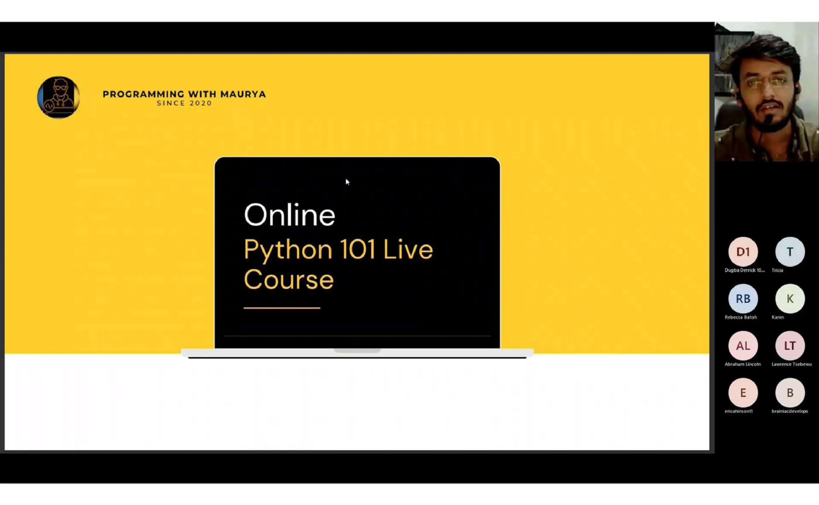 Python 101 Live Course for College Students in Ghana